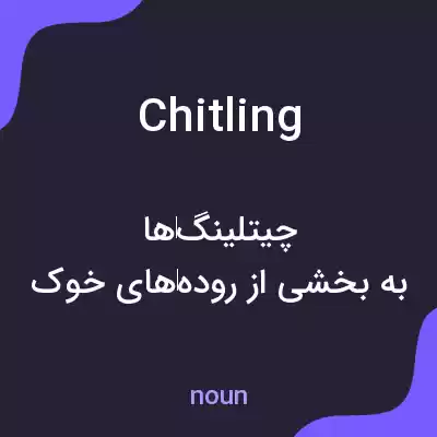 معنی chitling به فارسی معنی chitling به فارسی