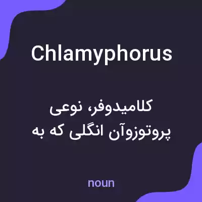 معنی chlamyphorus به فارسی معنی chlamyphorus به فارسی
