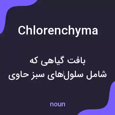 معنی chlorenchyma به فارسی معنی chlorenchyma به فارسی