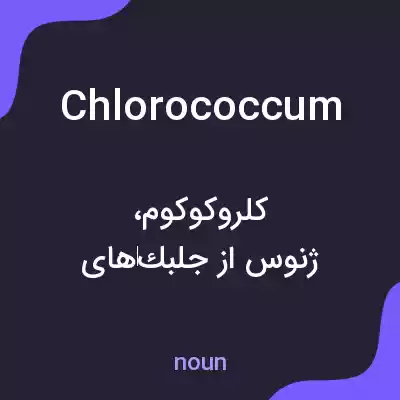 معنی chlorococcum به فارسی معنی chlorococcum به فارسی