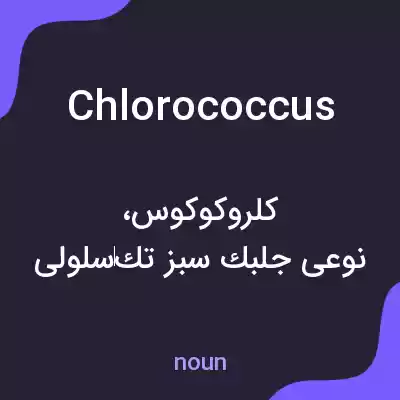معنی chlorococcus به فارسی معنی chlorococcus به فارسی