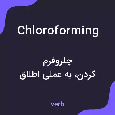 معنی chloroforming به فارسی معنی chloroforming به فارسی