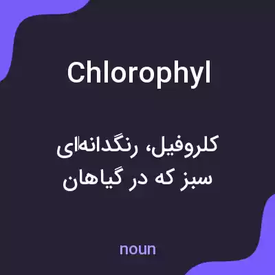 معنی chlorophyl به فارسی معنی chlorophyl به فارسی