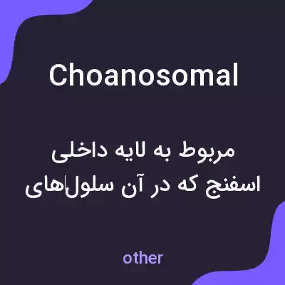 معنی choanosomal به فارسی معنی choanosomal به فارسی