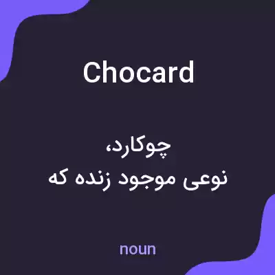 معنی chocard به فارسی معنی chocard به فارسی