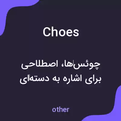 معنی choes به فارسی معنی choes به فارسی