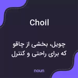 معنی choil به فارسی