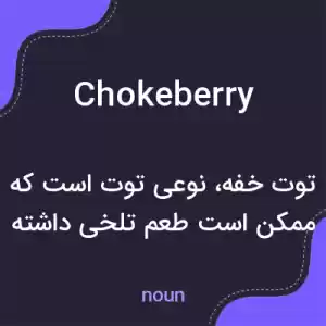 معنی chokeberry به فارسی معنی chokeberry به فارسی