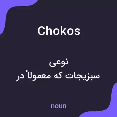 معنی chokos به فارسی معنی chokos به فارسی