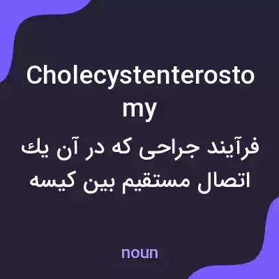 معنی cholecystenterostomy به فارسی معنی cholecystenterostomy به فارسی