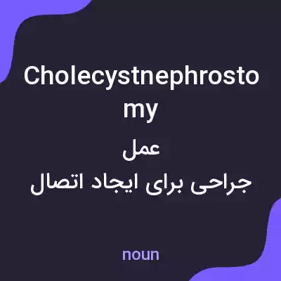 معنی cholecystnephrostomy به فارسی معنی cholecystnephrostomy به فارسی