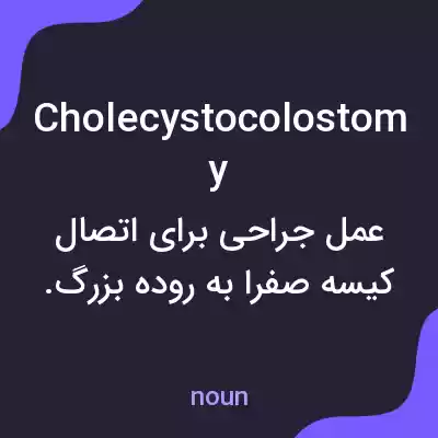 معنی cholecystocolostomy به فارسی معنی cholecystocolostomy به فارسی