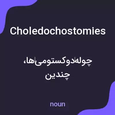 معنی choledochostomies به فارسی معنی choledochostomies به فارسی