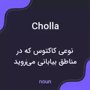 معنی cholla به فارسی معنی cholla به فارسی