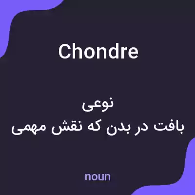 معنی chondre به فارسی معنی chondre به فارسی