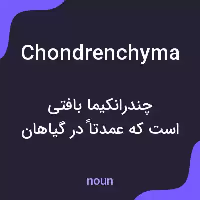 معنی chondrenchyma به فارسی معنی chondrenchyma به فارسی