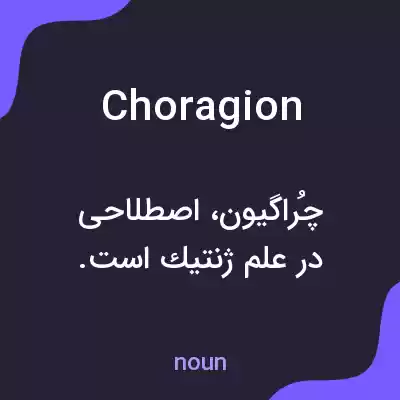 معنی choragion به فارسی