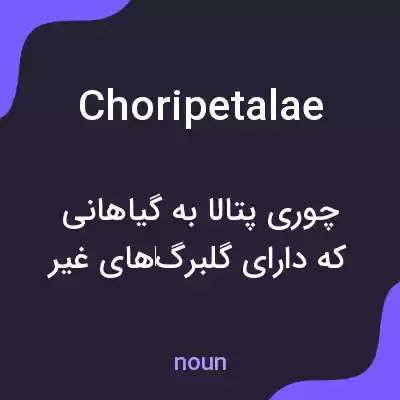 معنی choripetalae به فارسی معنی choripetalae به فارسی