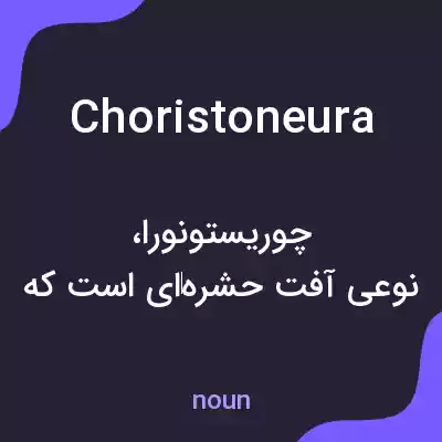 معنی choristoneura به فارسی معنی choristoneura به فارسی