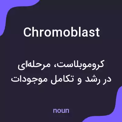 معنی chromoblast به فارسی معنی chromoblast به فارسی
