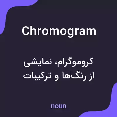 معنی chromogram به فارسی معنی chromogram به فارسی