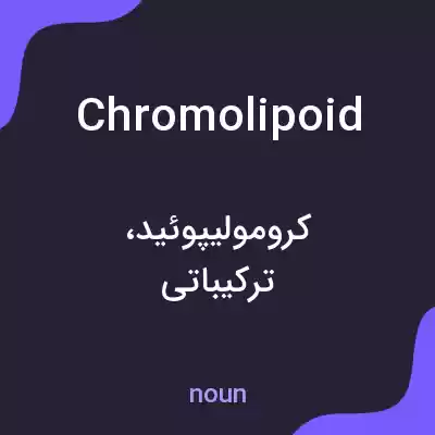 معنی chromolipoid به فارسی