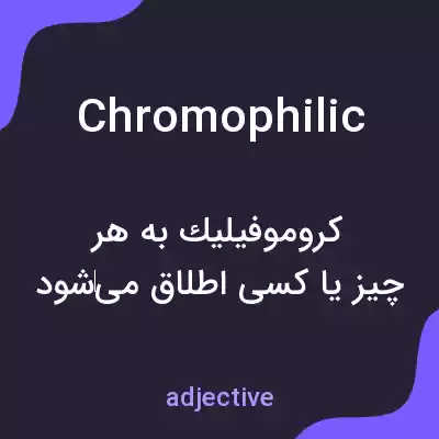 معنی chromophilic به فارسی معنی chromophilic به فارسی