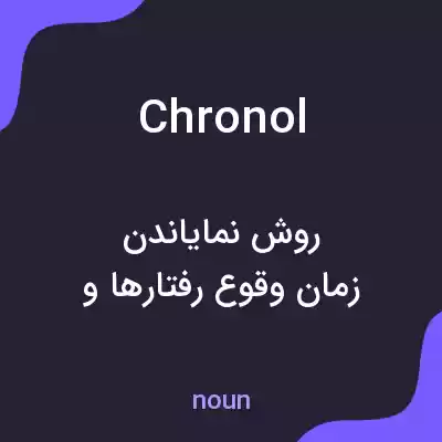 معنی chronol به فارسی