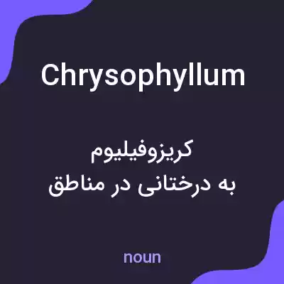 معنی chrysophyllum به فارسی معنی chrysophyllum به فارسی