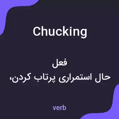 معنی chucking به فارسی معنی chucking به فارسی