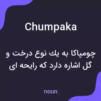 معنی chumpaka به فارسی معنی chumpaka به فارسی