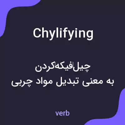 معنی chylifying به فارسی معنی chylifying به فارسی