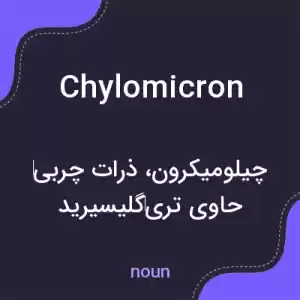 معنی chylomicron به فارسی معنی chylomicron به فارسی