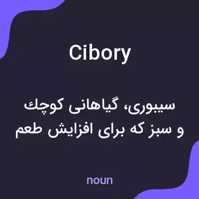 معنی cibory به فارسی