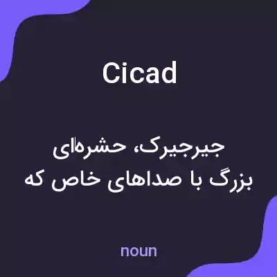 معنی cicad به فارسی معنی cicad به فارسی