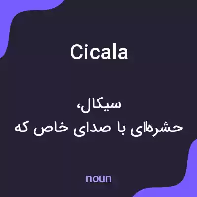 معنی cicala به فارسی معنی cicala به فارسی