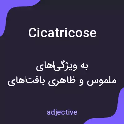 معنی cicatricose به فارسی معنی cicatricose به فارسی