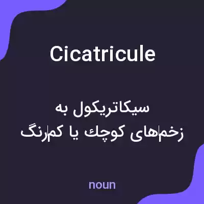 معنی cicatricule به فارسی معنی cicatricule به فارسی