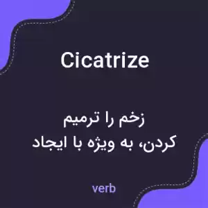 معنی cicatrize به فارسی معنی cicatrize به فارسی