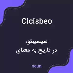 معنی cicisbeo به فارسی