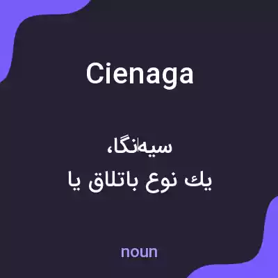 معنی cienaga به فارسی معنی cienaga به فارسی