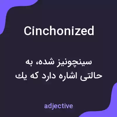 معنی cinchonized به فارسی معنی cinchonized به فارسی