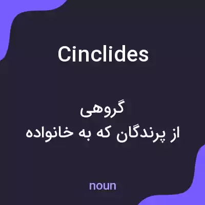 معنی cinclides به فارسی معنی cinclides به فارسی