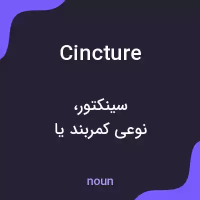 معنی cincture به فارسی معنی cincture به فارسی