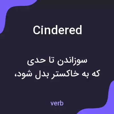 معنی cindered به فارسی معنی cindered به فارسی