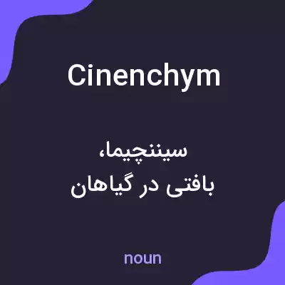 معنی cinenchym به فارسی معنی cinenchym به فارسی
