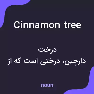 معنی cinnamon tree به فارسی معنی cinnamon tree به فارسی