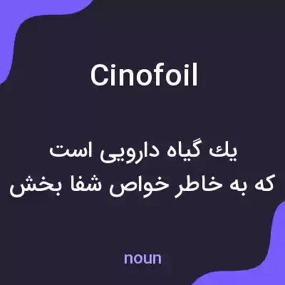 معنی cinofoil به فارسی معنی cinofoil به فارسی