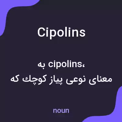 معنی cipolins به فارسی معنی cipolins به فارسی
