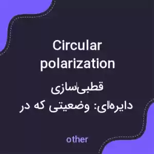 معنی circular polarization به فارسی معنی circular polarization به فارسی